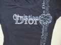 Черна дамска тениска CHRISTIAN DIOR, размер М, снимка 3