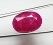 РЯДКО СЪКРОВИЩЕ – 10.54 карата ярък Hot Pinkish Red рубин от Мозамбик!, снимка 3