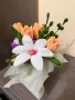 Вечен букет от плюшена тел в кутия, снимка 1