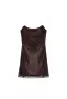 Дамска рокля Zara, бордо цвят, XS/ S размер, снимка 4