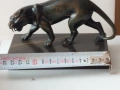 WMF-Посребрена фигура на куче 1910-1925 год.Прекрасна авторска бронзова фигура''ПАНТЕРА'', снимка 11