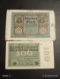 Две райхбанкноти 100 милиона марки 1923г. / 100 марки 1920г. Германия редки за КОЛЕКЦИЯ 17976, снимка 1