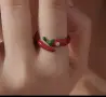 Сребърен пръстен люта чушка, снимка 4
