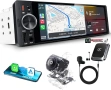CarPlay / Android Auto радио 6.36” + Rear View Camera + Wireless Adapter (ПОДАРЪК), снимка 1