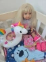 Масивна кошара за кукли и бебе борн с бански и пояс, снимка 1