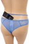 Hunkemöller дамски бикини L – синя дантела с ефектни ленти, снимка 4