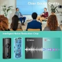 KIMAFUN Двойна безжична микрофонна система, 2.4G безжични микрофонни слушалки, снимка 3