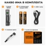 Мощен ръчен фенер 1500 лумена за къмпинг лов риболов туризъм палатка USB-C магнит YEMAO M52, снимка 5