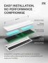 Нов Алуминиев Охладител за РАМ Памет EZDIY-FAB RH01 ARGB RAM Heatsink (Бял цвят) за DDR4 и DDR5  , снимка 6