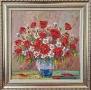 Картина, цветя, български автор, снимка 1