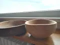 Декоративна дървена чиния и купи, снимка 3