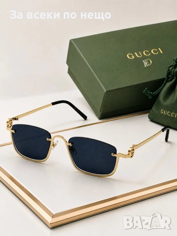 Gucci Слънчеви Очила С UV Защита Гучи С Подарък🎁Калъф И Кутия - Различни Цветове Код SK1756, снимка 3 - Слънчеви и диоптрични очила - 55095553