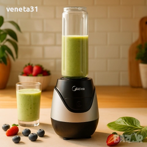 Компактен и мощен блендер Midea BL1189CEE-MPO1S, снимка 4 - Блендери - 54076130