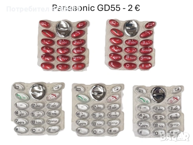 Клавиатура за Panasonic GD55,GD90,GD67,Sagem myX-1,myX-2,myX-3,Alcatel,Philips Genny,Savvy,688,628,D, снимка 2 - Резервни части за телефони - 54567159