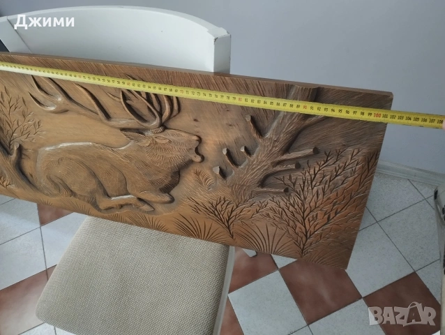голяма дърворезба, снимка 3 - Антикварни и старинни предмети - 54448829