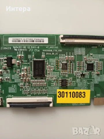 T-con - HV650QUB_F70_V00 за Toshiba 65QA5063DQ, снимка 2 - Части и Платки - 55358689