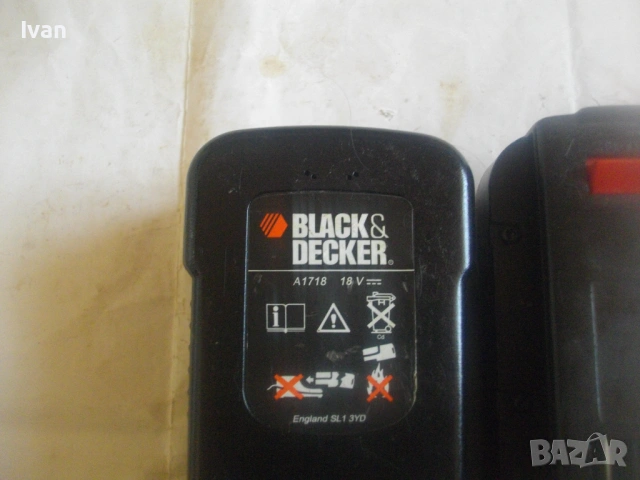БАТЕРИЯ BLACK DECKER 18V Ni-Cd England ЛОША ЗА КУТИЯ Никел-Кадмий елементи 18 волта, снимка 6 - Други инструменти - 54196232