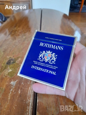 Стара кутия от цигари Rothmans #3, снимка 2 - Колекции - 54525983