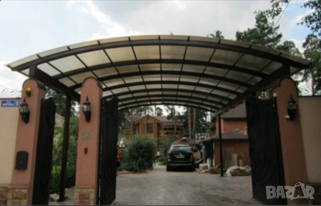 Навес , поликарбонат , сандвич панел , метални конструкции, снимка 6 - Ремонти на апартаменти - 54092415