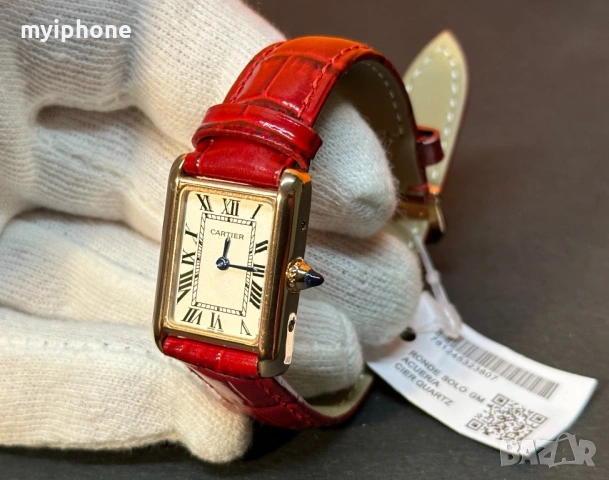 Луксозен дамски часовник Cartier, снимка 12 - Дамски - 49364233