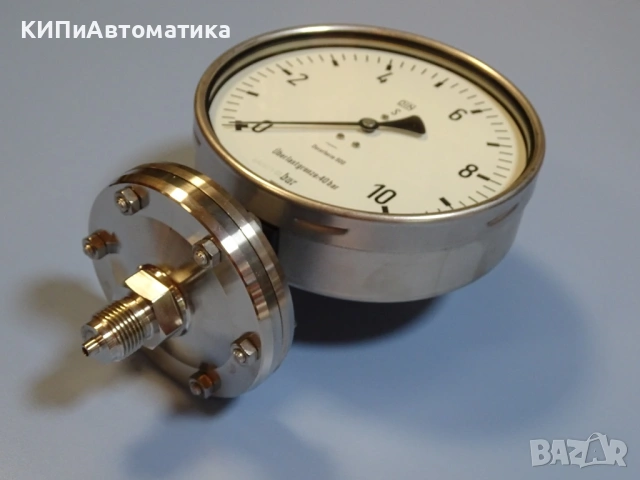 Манометър мембранен WIKA Duratherm 600 Ф160 0-10Bar manometer, снимка 4 - Резервни части за машини - 54508440