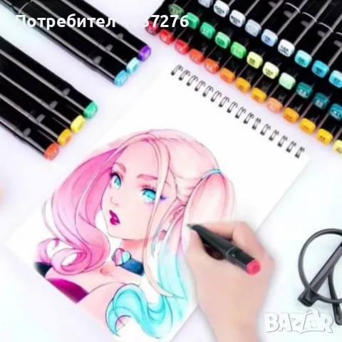 Комплект за рисуване от 150 части+Комплект за оцветяване +алкохолни маркери за рисуване, снимка 4 - Рисуване и оцветяване - 55577828