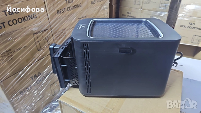 Air Fryer 2в1 4.3L + грил – 1500W, снимка 2 - Фритюрници - 54568357