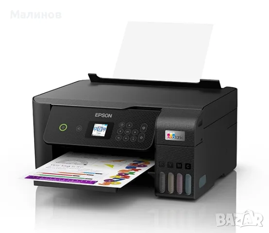 Нов принтер с 2 години гаранция или принтер за сублимация Epson Ecotank 2721, снимка 2 - Принтери, копири, скенери - 54948331