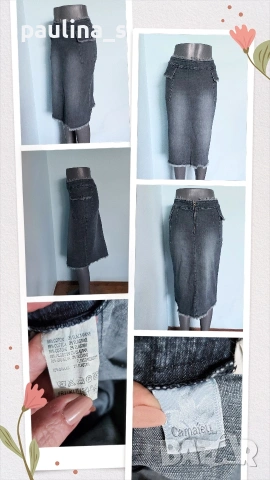Три броя / Маркова дънкова пола "MNG / Mango", "Camaieu" и "Denim & Co" / XS / M , снимка 13 - Поли - 54792137