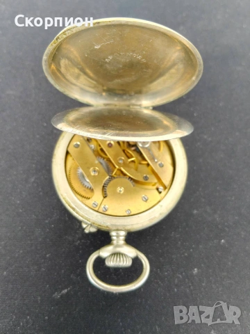 Швейцарски джобен часовник с посребрени капаци - ARGENTAN - ПРОМОЦИЯ, снимка 12 - Джобни - 50527124