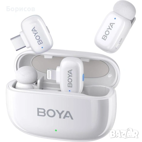 BOYA mini - микрофона система в бял цвят