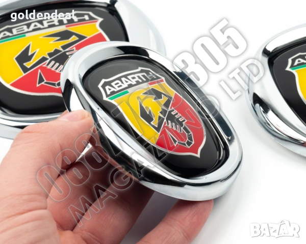 Емблема за Фиат Абарт 95 мм 100 мм 120 мм Fiat Abarth Скорпион, снимка 5 - Аксесоари и консумативи - 54475939