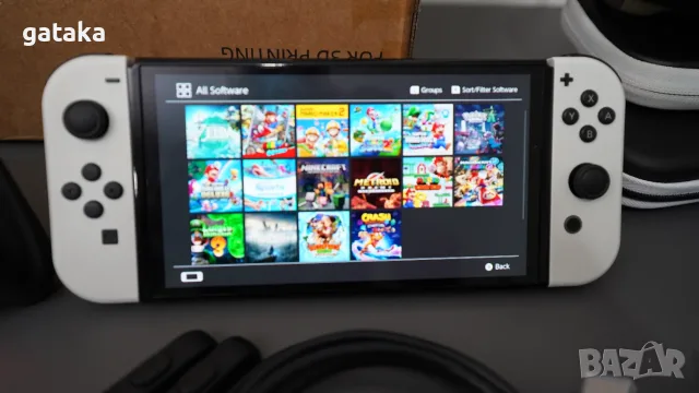 Nintendo Switch OLED с чип - 128GB и 18 игри, снимка 4 - Nintendo конзоли - 55531382