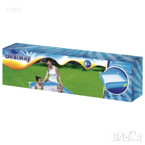НОВИ! Детски басейн с метална рамка  Bestway 122х122x30.5см, снимка 8 - Други - 54551047
