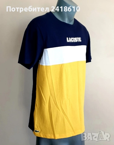 Lacoste Sport  Cotton Mens Size 4 - M  НОВО! ОРИГИНАЛ! Мъжка Тениска!, снимка 3 - Тениски - 55070118