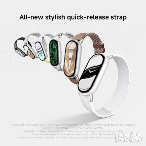 Смарт часовник Xiaomi Smart Band 10 AMOLED Бял смарт гривна [ЧИСТО НОВ], снимка 6 - Смарт часовници - 54315489