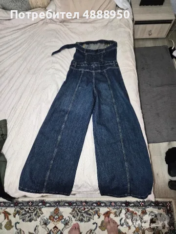 дънков гащеризон без презрамки ZARA, снимка 2 - Гащеризони - 55444995