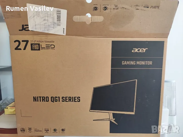 ACER Nitro QG1 QG271 E | UM.HQ1EE.E01, снимка 6 - Монитори - 55539060