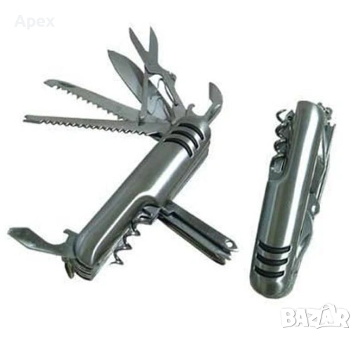 Мултифункционално Джобно Ножче 11 в 1.Ножка.Стоманен Компас.Компаси.Сгъваемо Ножче и Прецизен Компас, снимка 3 - Екипировка - 54016488