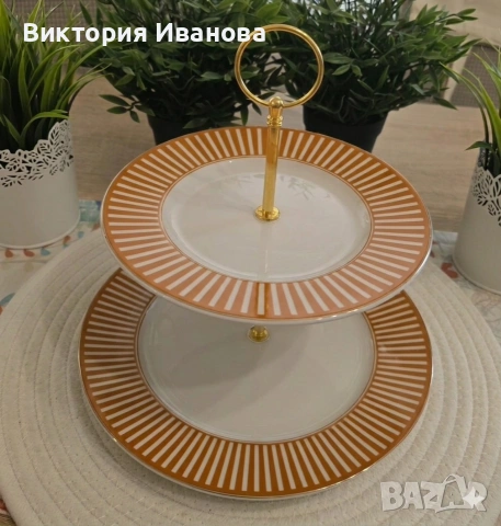 Порцеланово плато за сервиране, снимка 2 - Антикварни и старинни предмети - 54989758