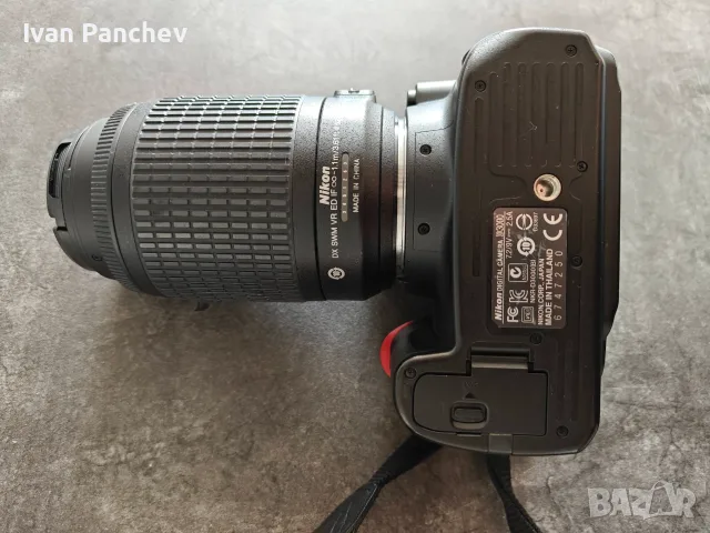Nikon D3000 DSLR с два обектива (18-55mm и 55-200mm VR) + чанта, батерия и зарядно, снимка 7 - Фотоапарати - 55603764