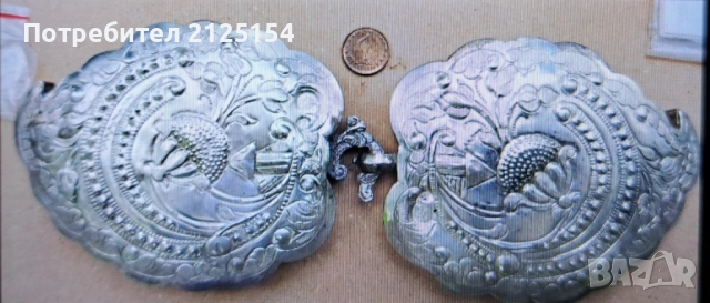 Стари сребърни пафти с тугри ,тегло 143 гр.