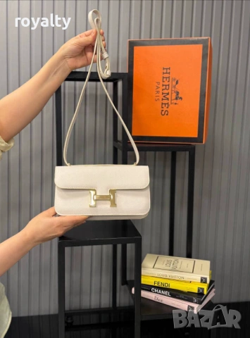 Hermes Нова Дамска Кожена Чанта Ерме Различни Цветове 