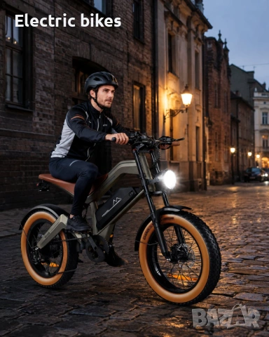 Електрически Fat Bike M20 велосипед 1500W 48V 15.6Ah 55KM/H, снимка 4 - Велосипеди - 54574402