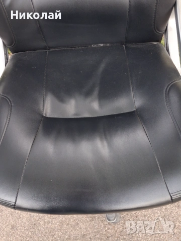 Офис стол с черна тапицерия , снимка 9 - Столове - 54225610