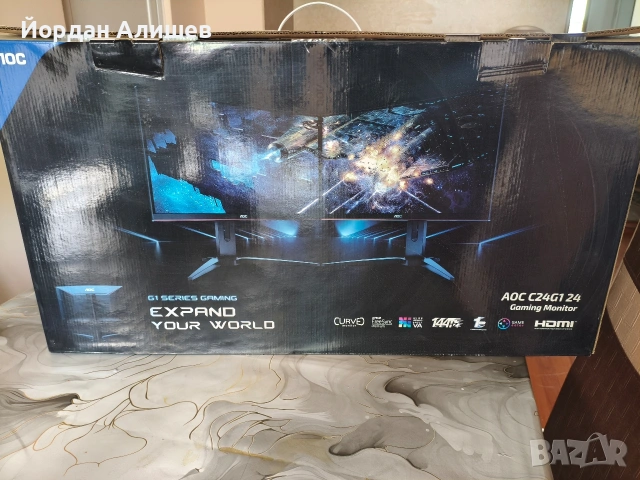 AOC Gaming C24G1 монитор, снимка 3 - Монитори - 54668880