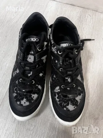 Jimmy Choo дамски кецове – оригинални, дантела, EU 37, снимка 4 - Дамски ежедневни обувки - 55407985