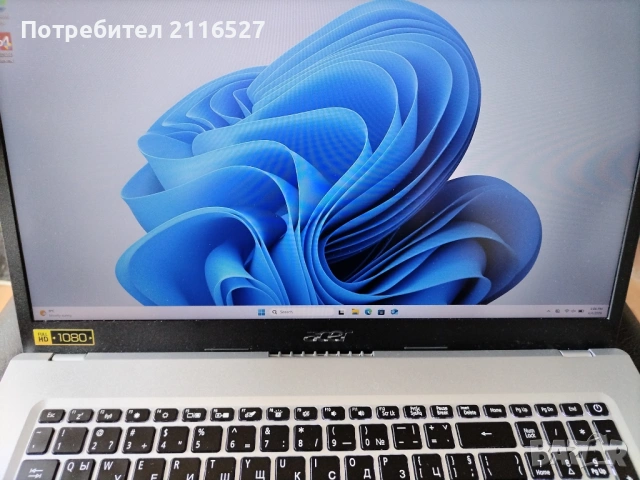 17.3", 16GB RAM, Core i3-1115G4, 256GB SSD NVMe лаптоп Acer Aspire 3 A317-53