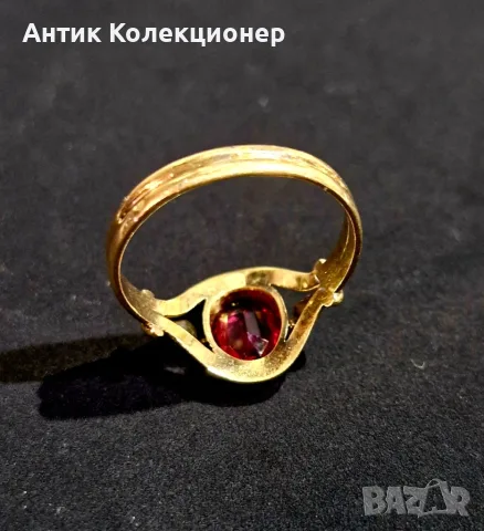 Винтидж златен пръстен. 18 Кт, снимка 3 - Пръстени - 55408775
