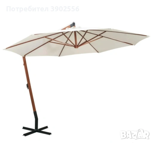 Луксозен чадър, снимка 4 - Градински мебели, декорация  - 54978990